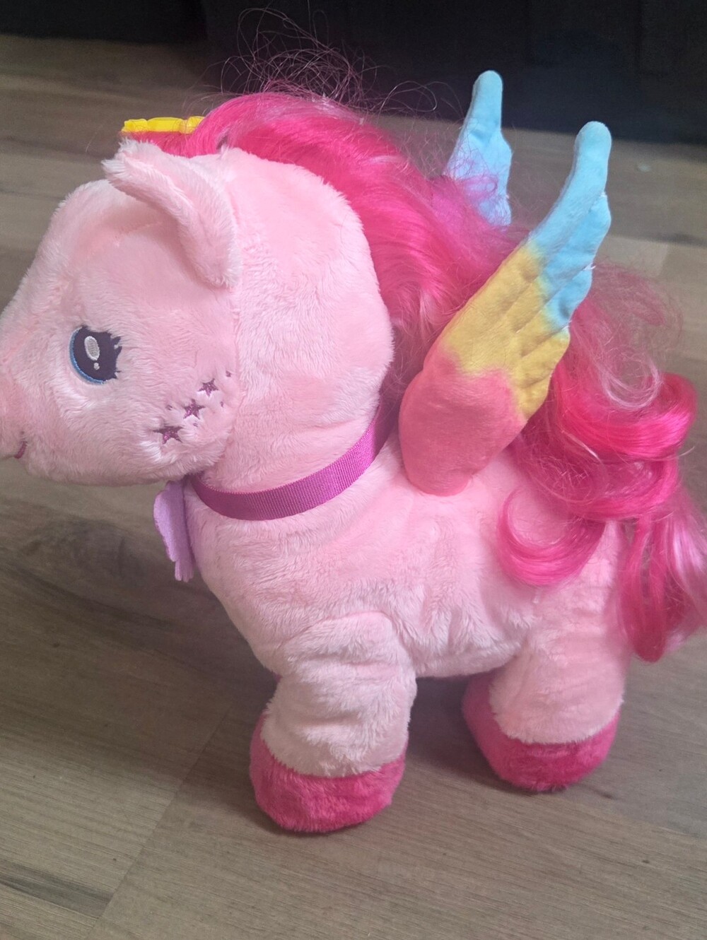 Barbie A Touch of Magic Walk & Flutter Pegasus Plush 11” - Tested & Works! B1R